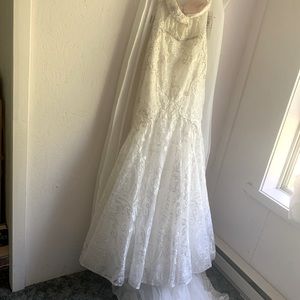 Galina Signature Wedding Dress with matching Veil and Tiara